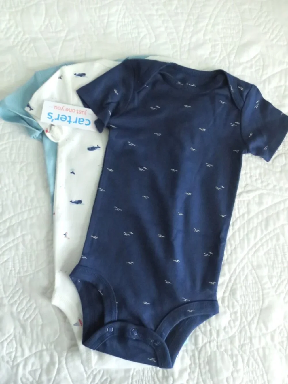 Carter's 3 Piece Nautical Boy's 9M Bodysuits